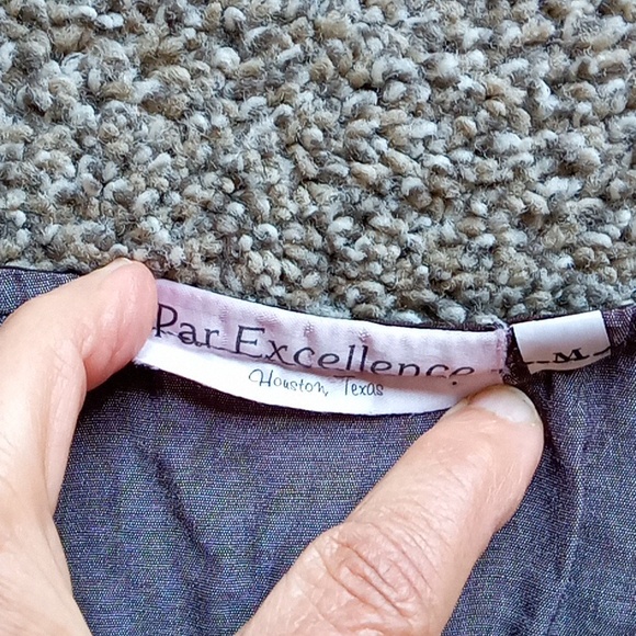 Vintage Boho 2Pc Par Excellence of Houston TX Tiered Maxi Skirt and Top - Picture 3 of 13